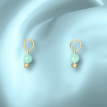 The Guide Crystals Amazonite Single Dew Drop Crystal Earring Charms