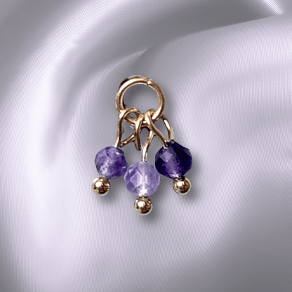 The Guide Crystals Amethyst Grape Crystal Earring Charm