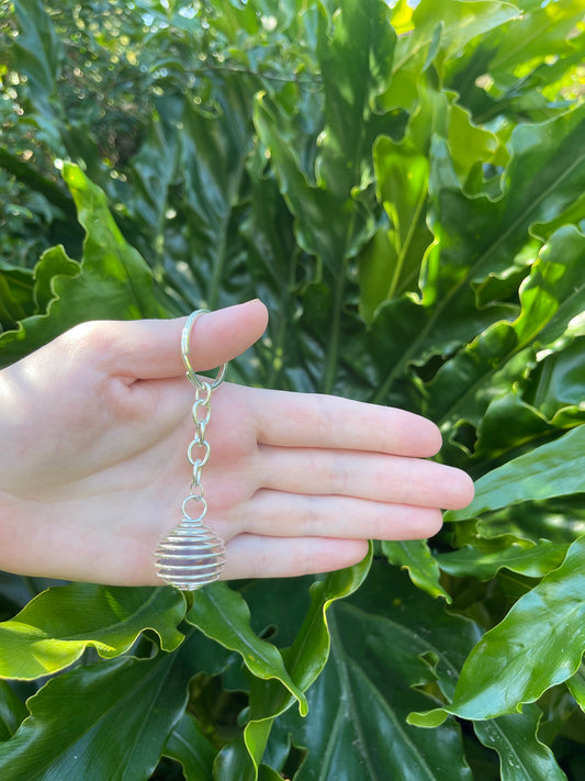 The Guide Crystals Keychain Amethyst Keychain Tumbled Stone