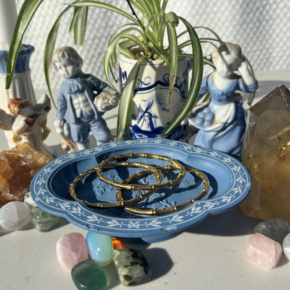 The Guide Crystals Bamboo Gold Bangle