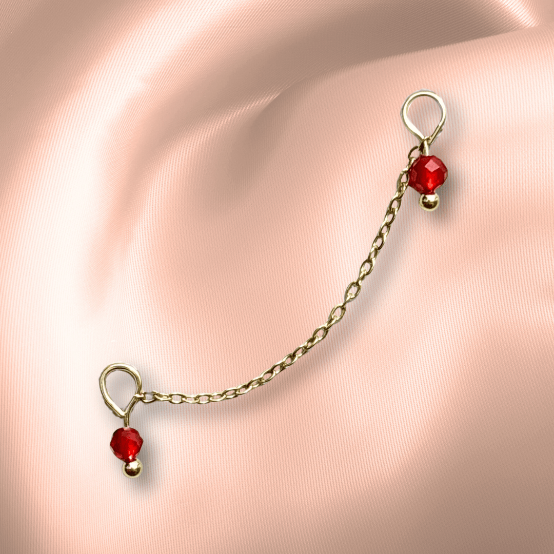 The Guide Crystals Carnelian Aphrodite Chain Crystal Earring Charm