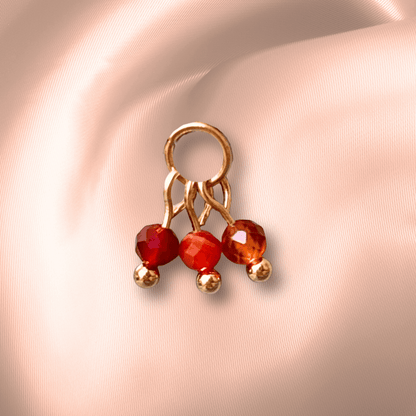 The Guide Crystals Carnelian Grape Crystal Earring Charm