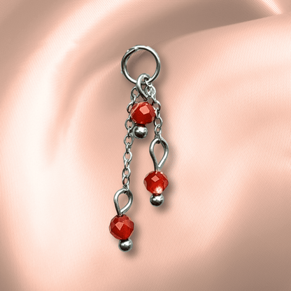The Guide Crystals Carnelian Lily of the Valley Crystal Earring Charm
