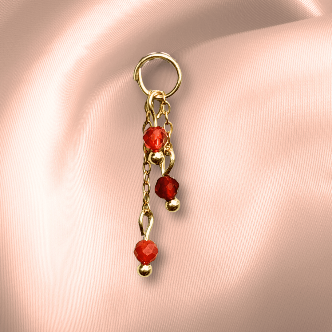 The Guide Crystals Carnelian Lily of the Valley Crystal Earring Charm