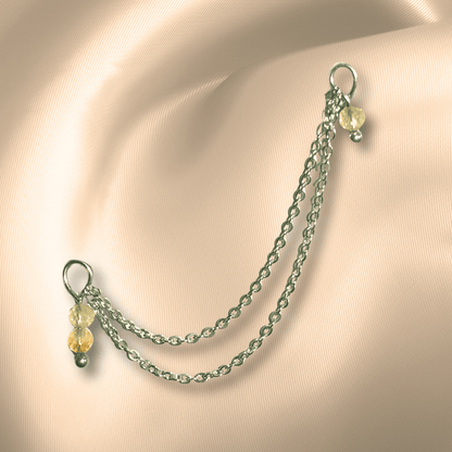 The Guide Crystals Citrine Cordellia Chain Crystal Earring Charm