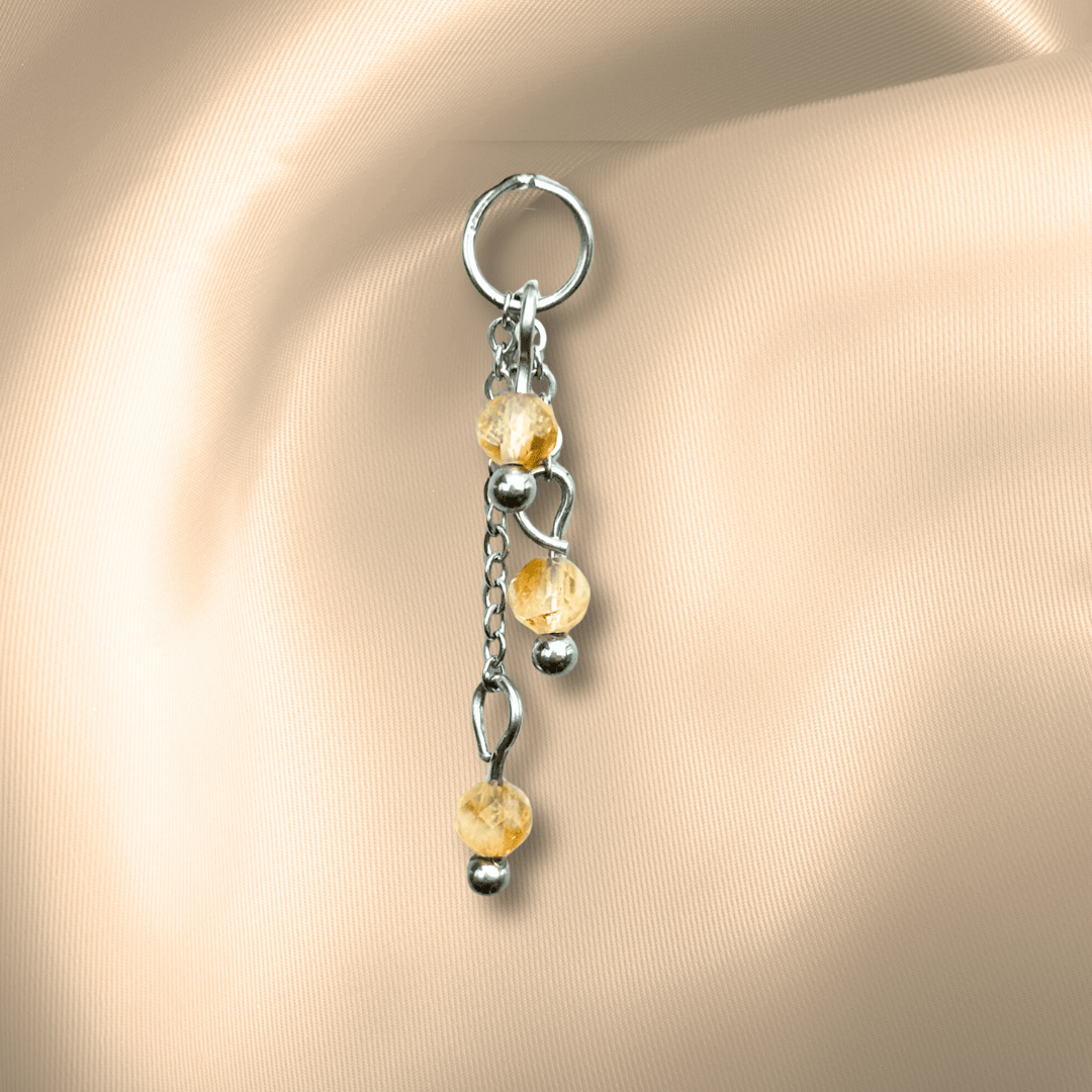 The Guide Crystals Citrine Lily of the Valley Crystal Earring Charm
