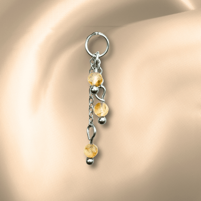 The Guide Crystals Citrine Lily of the Valley Crystal Earring Charm