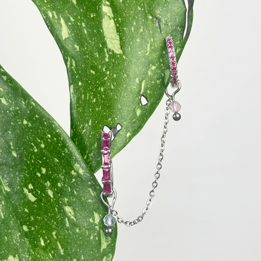 The Guide Crystals CUSTOM Aphrodite Chain Crystal Earring Charm