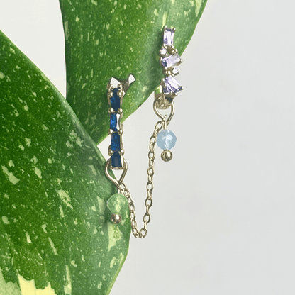 The Guide Crystals CUSTOM Aurora Chain Crystal Earring Charm