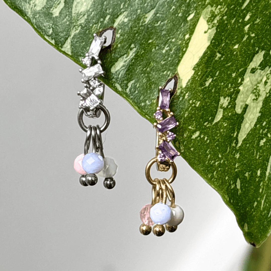 The Guide Crystals CUSTOM Grape Crystal Earring Charm