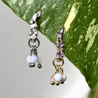 The Guide Crystals CUSTOM Grape Crystal Earring Charm