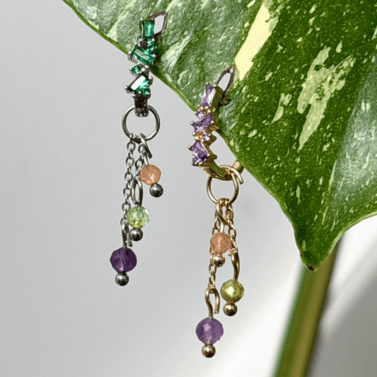 The Guide Crystals CUSTOM Lily of the Valley Crystal Earring Charm