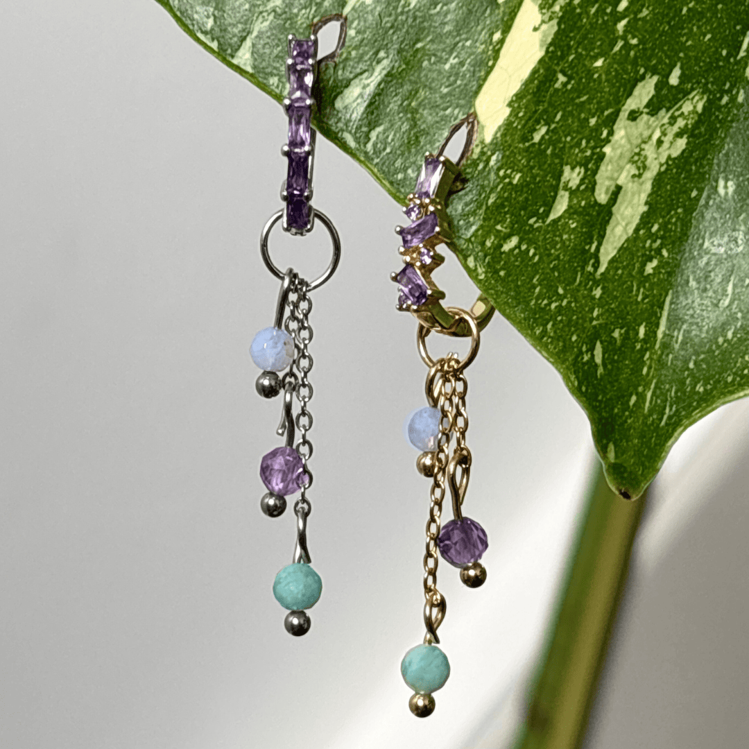 The Guide Crystals CUSTOM Lily of the Valley Crystal Earring Charm