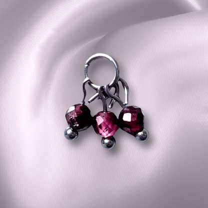 The Guide Crystals Garnet Grape Crystal Earring Charm