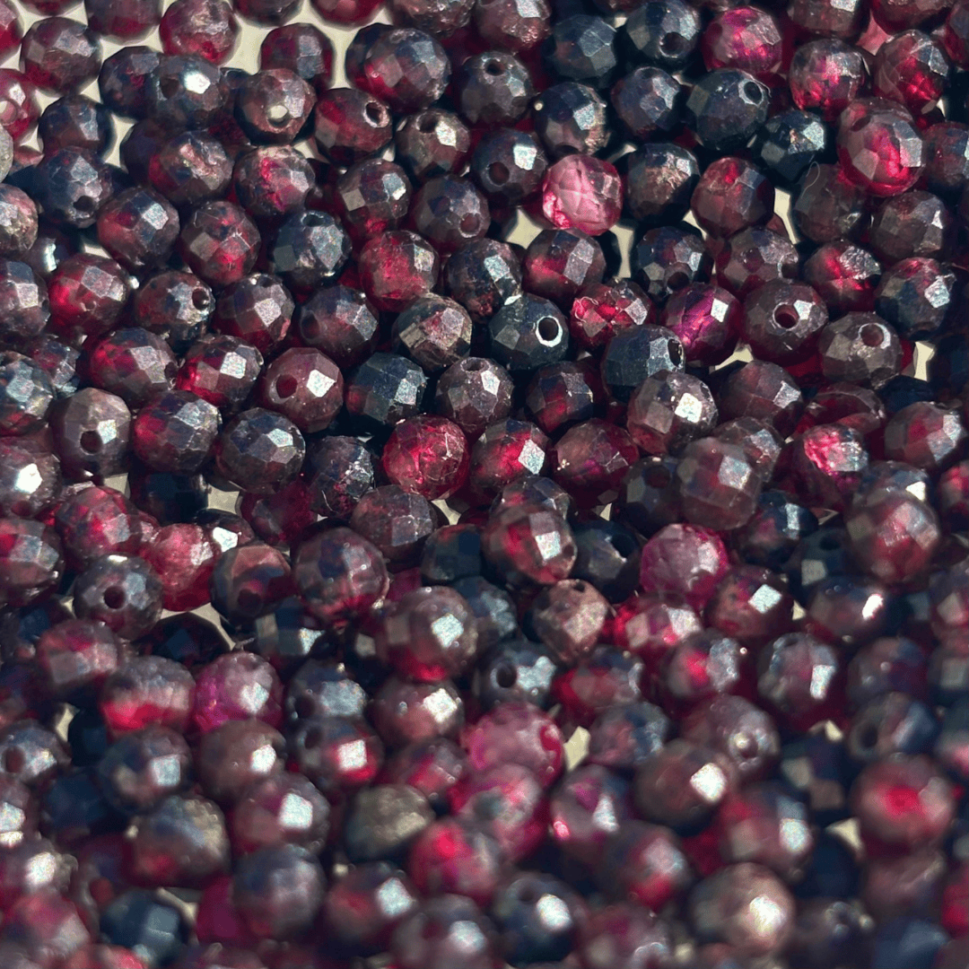 The Guide Crystals Garnet Waterfall Earring Chain