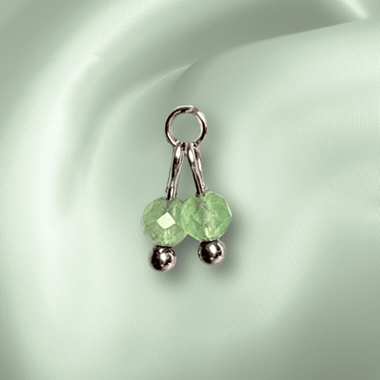 The Guide Crystals Green Aventurine Cherry Charm for Stud Earrings