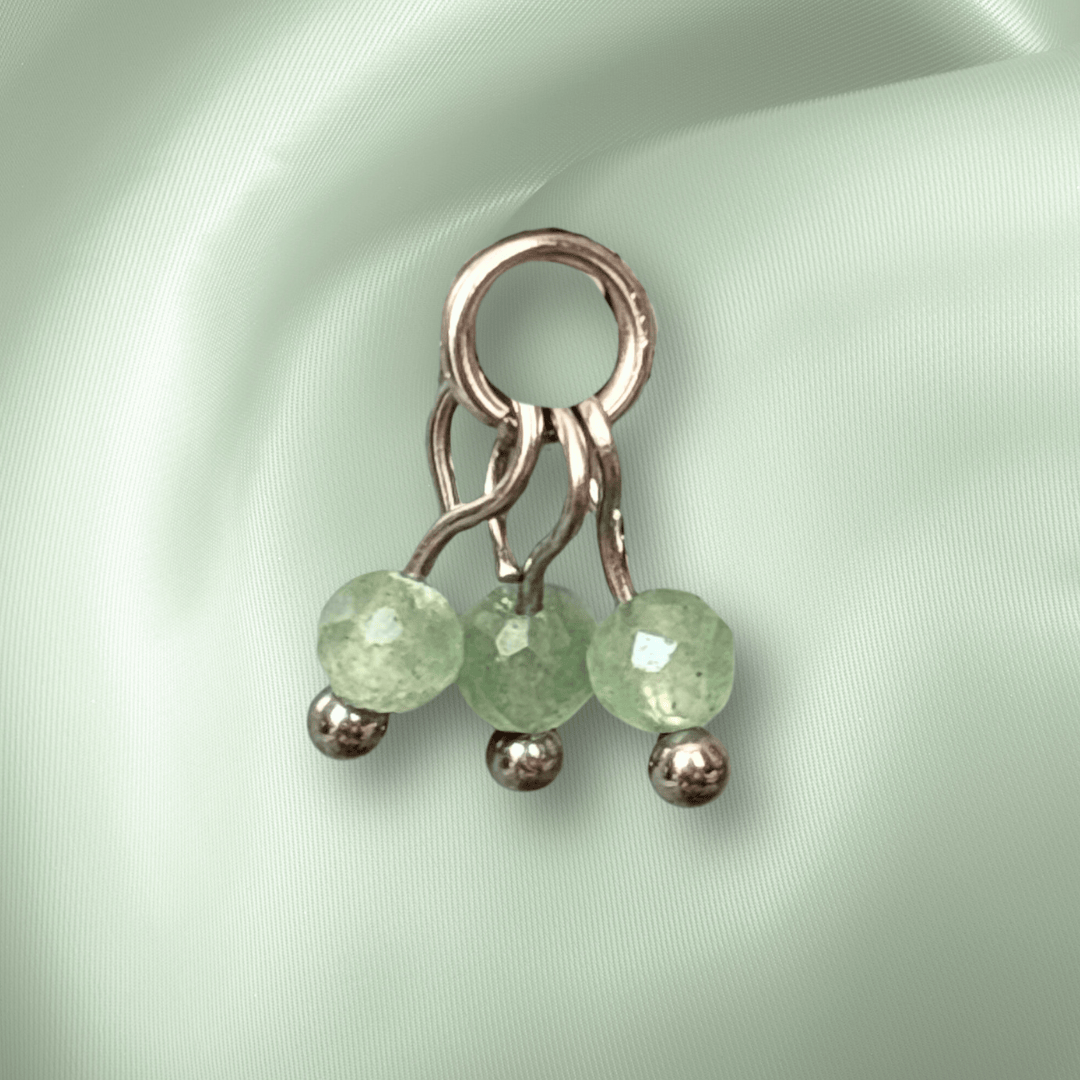 The Guide Crystals Green Aventurine Grape Crystal Earring Charm