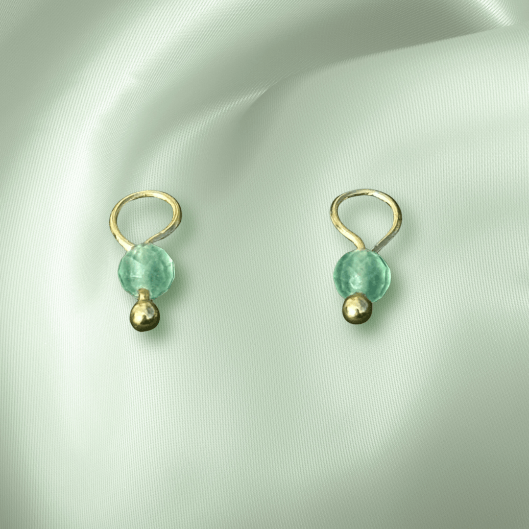 The Guide Crystals Green Aventurine Single Dew Drop Crystal Earring Charms