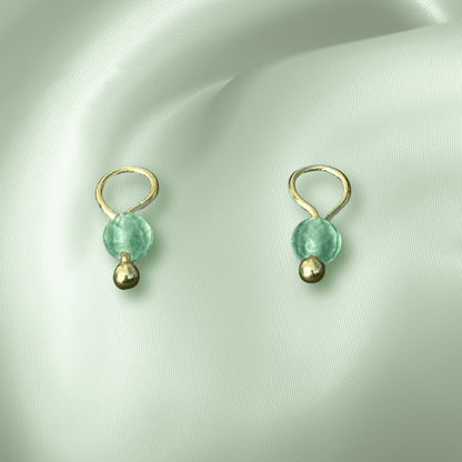 The Guide Crystals Green Aventurine Single Dew Drop Crystal Earring Charms