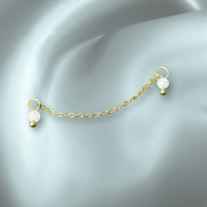 The Guide Crystals Moonstone Aphrodite Chain Crystal Earring Charm