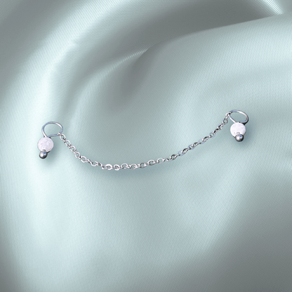 The Guide Crystals Moonstone Aphrodite Chain Crystal Earring Charm