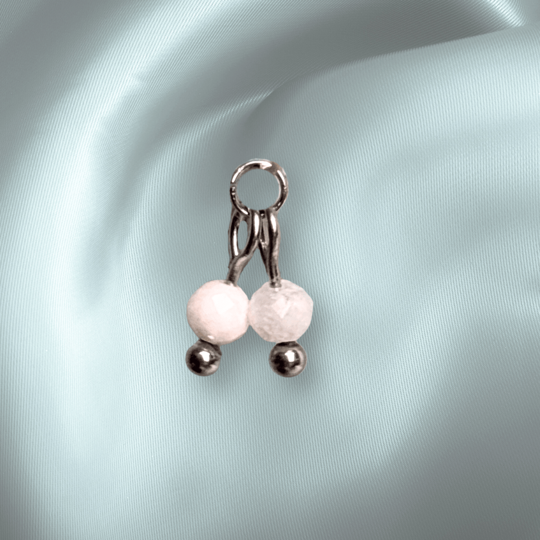The Guide Crystals Moonstone Cherry Charms for Stud Earrings