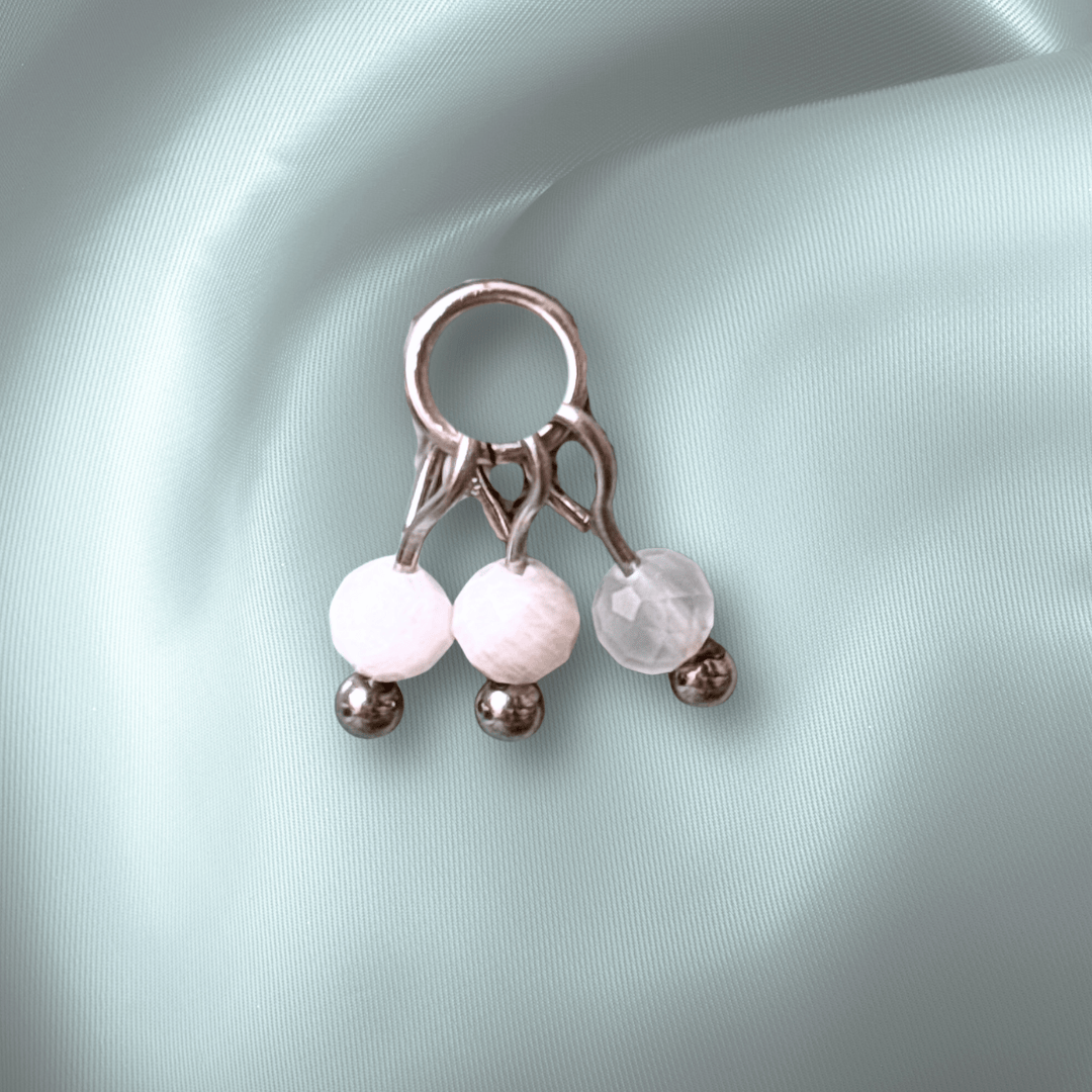 The Guide Crystals Moonstone Grape Crystal Earring Charm