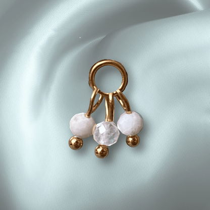 The Guide Crystals Moonstone Grape Crystal Earring Charm