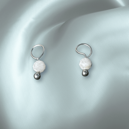 The Guide Crystals Moonstone Single Dew Drop Crystal Earring Charms