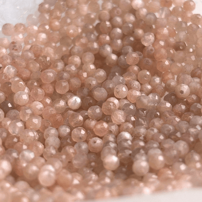 The Guide Crystals Peach Moonstone Waterfall Earring Chain