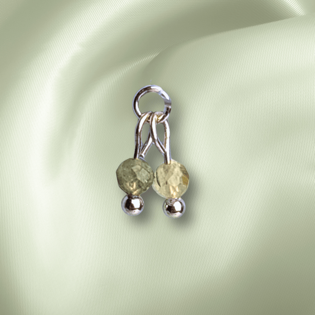 The Guide Crystals Prehnite Cherry Charm for Stud Earrings