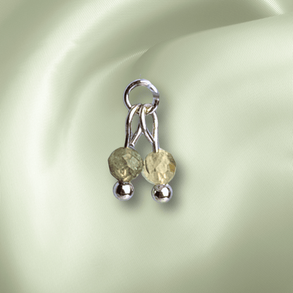 The Guide Crystals Prehnite Cherry Charm for Stud Earrings