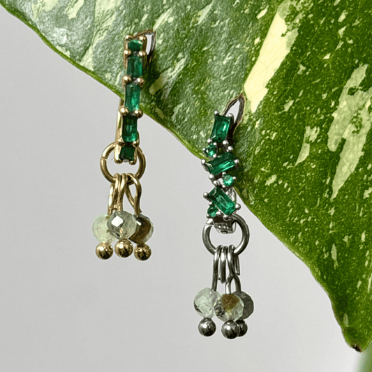 The Guide Crystals Prehnite Grape Crystal Earring Charm