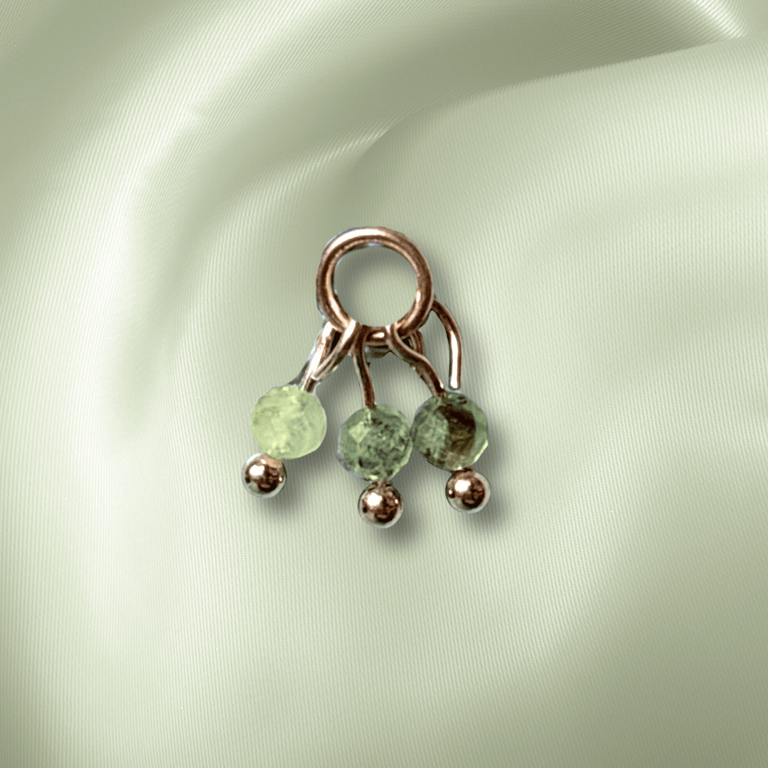 The Guide Crystals Prehnite Grape Crystal Earring Charm