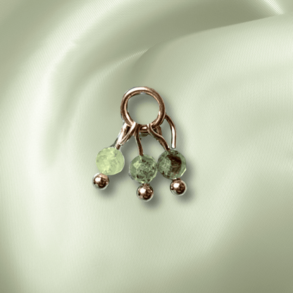 The Guide Crystals Prehnite Grape Crystal Earring Charm
