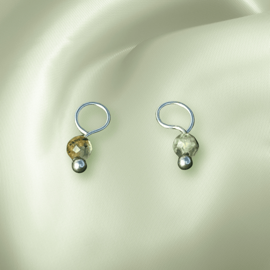 The Guide Crystals Prehnite Single Dew Drop Crystal Earring Charms