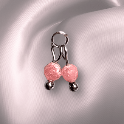 The Guide Crystals Rhodochrosite Cherry Charm for Stud Earrings