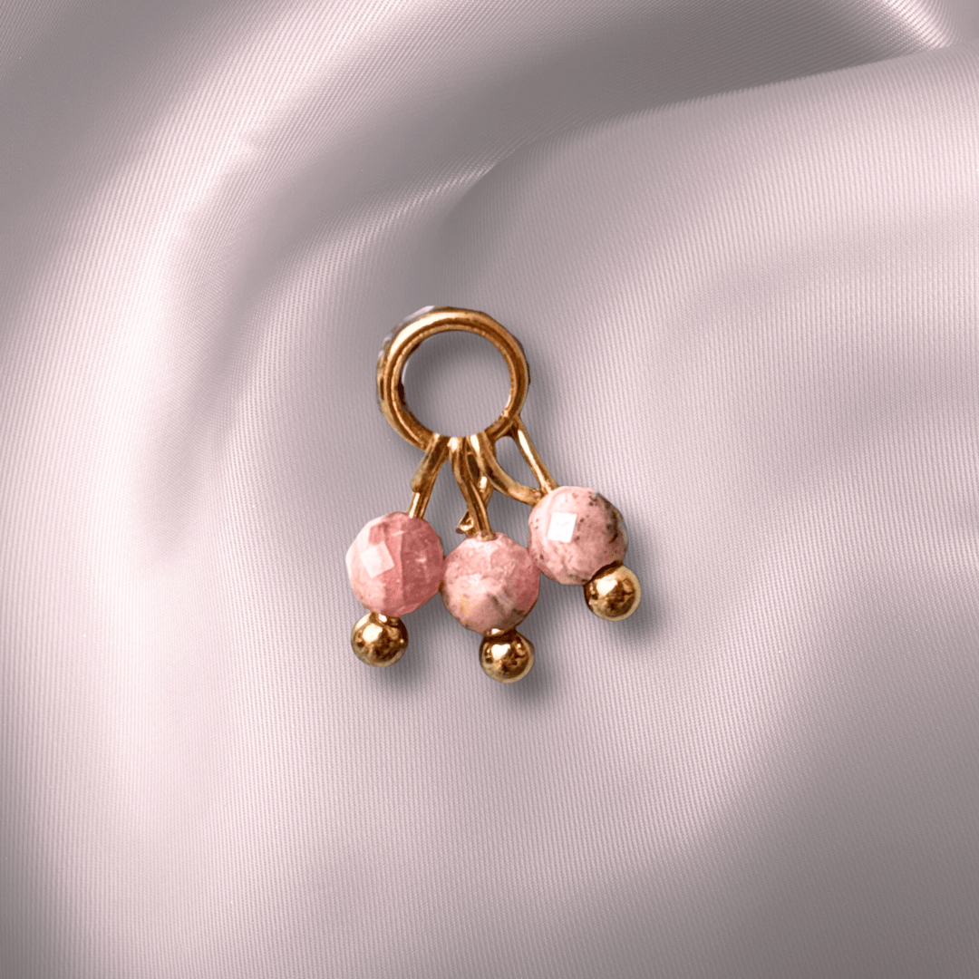 The Guide Crystals Rhodochrosite Grape Crystal Earring Charm