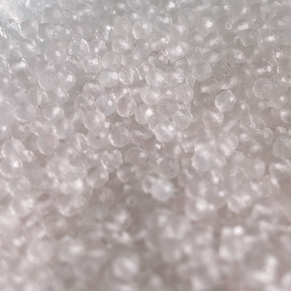 The Guide Crystals Rose Quartz Triple Dew Drop Crystal Earring Charms