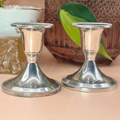 The Guide Crystals Small Silver Candlestick Holder AVAILABLE 1/11!