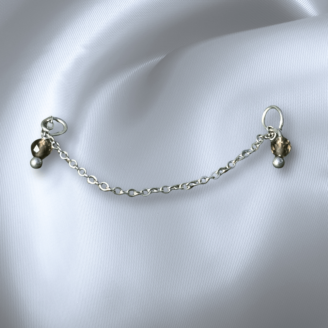 The Guide Crystals Smokey Quartz Aphrodite Chain Crystal Earring Charm