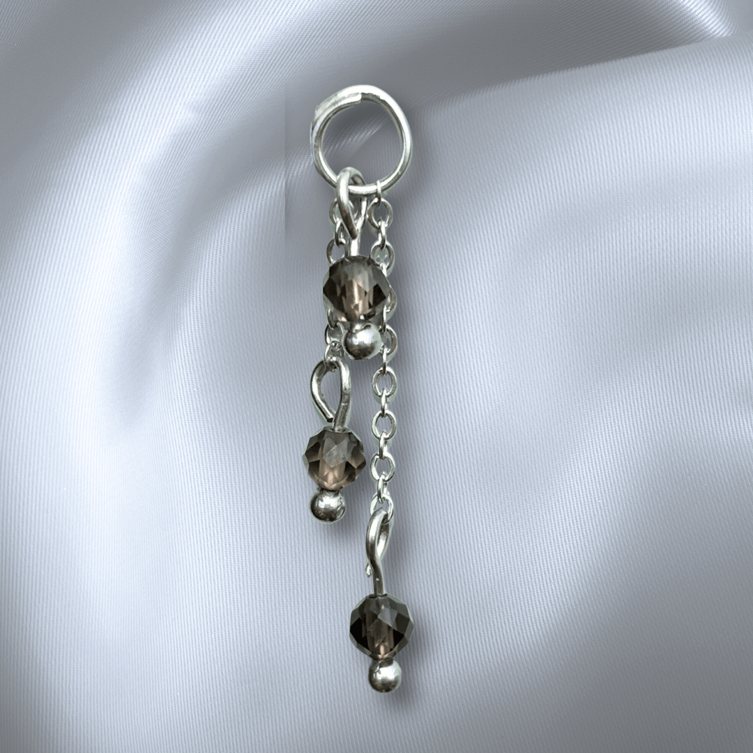 The Guide Crystals Smokey Quartz Lily of the Valley Crystal Earring Charm