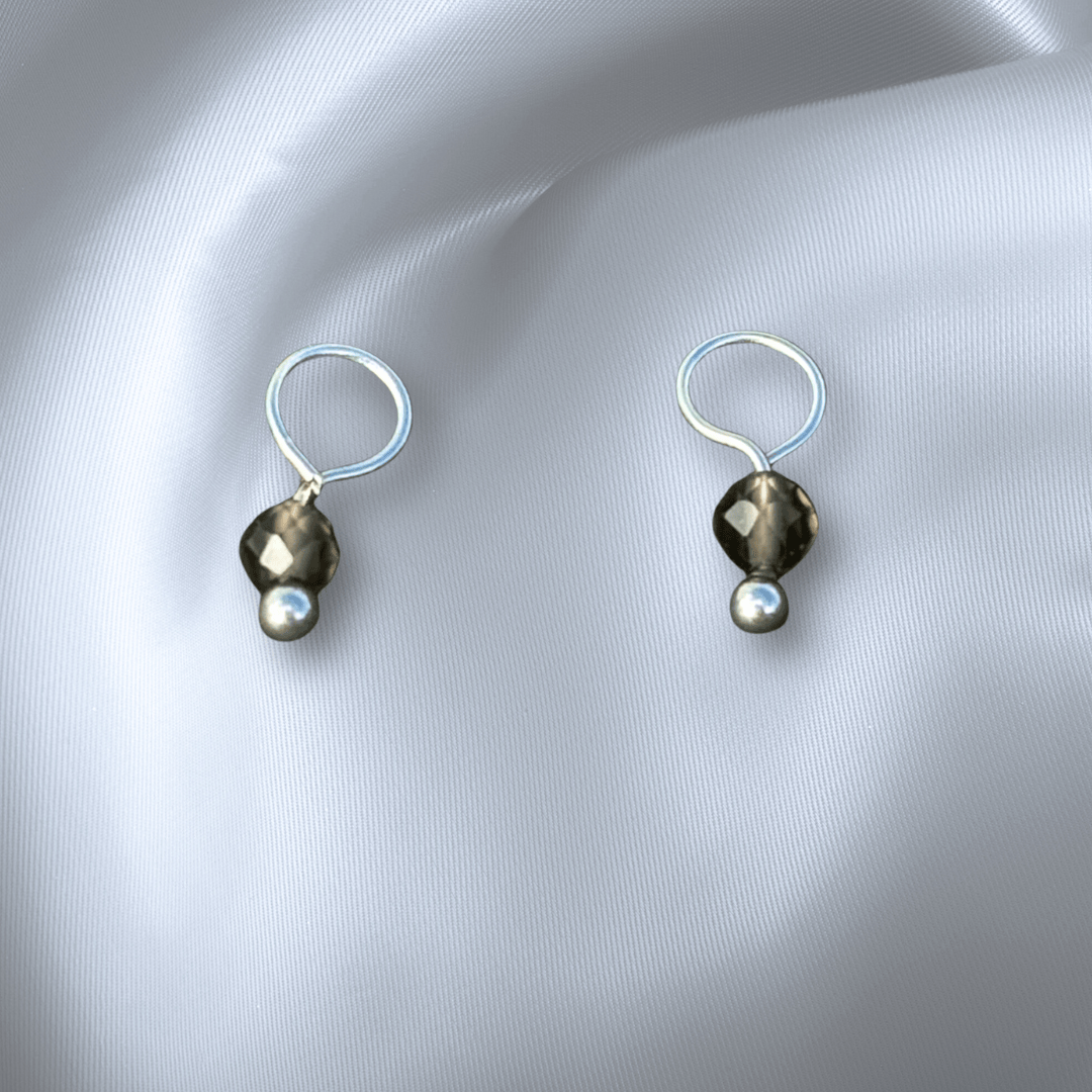 The Guide Crystals Smokey Quartz Single Dew Drop Crystal Earring Charms