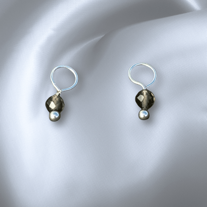 The Guide Crystals Smokey Quartz Single Dew Drop Crystal Earring Charms