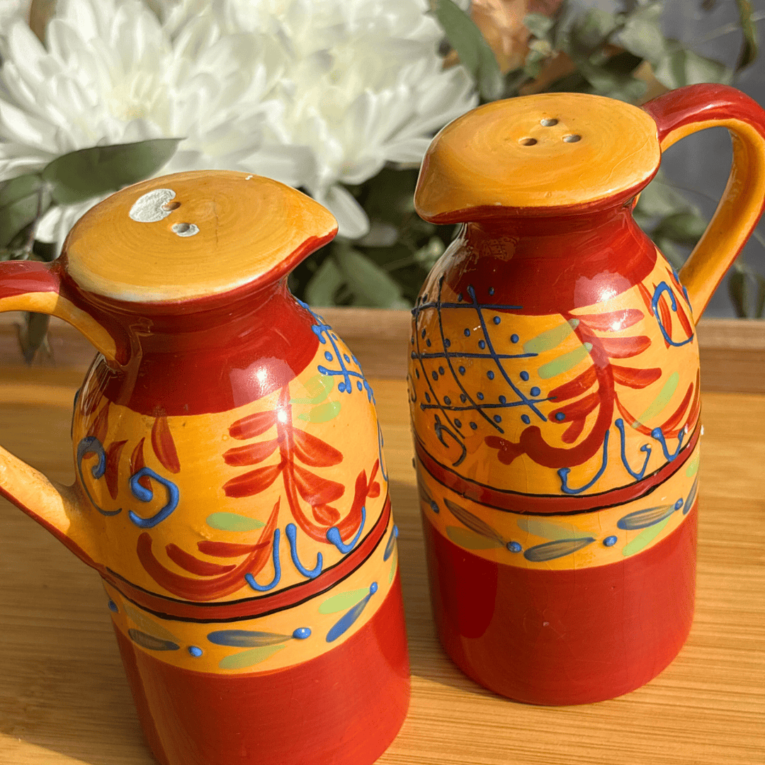 The Guide Crystals Vintage Hand-Painted Spanish Cruet Set AVAILABLE 1/11!