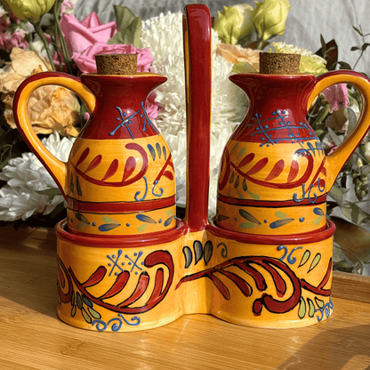 The Guide Crystals Vintage Hand-Painted Spanish Cruet Set AVAILABLE 1/11!