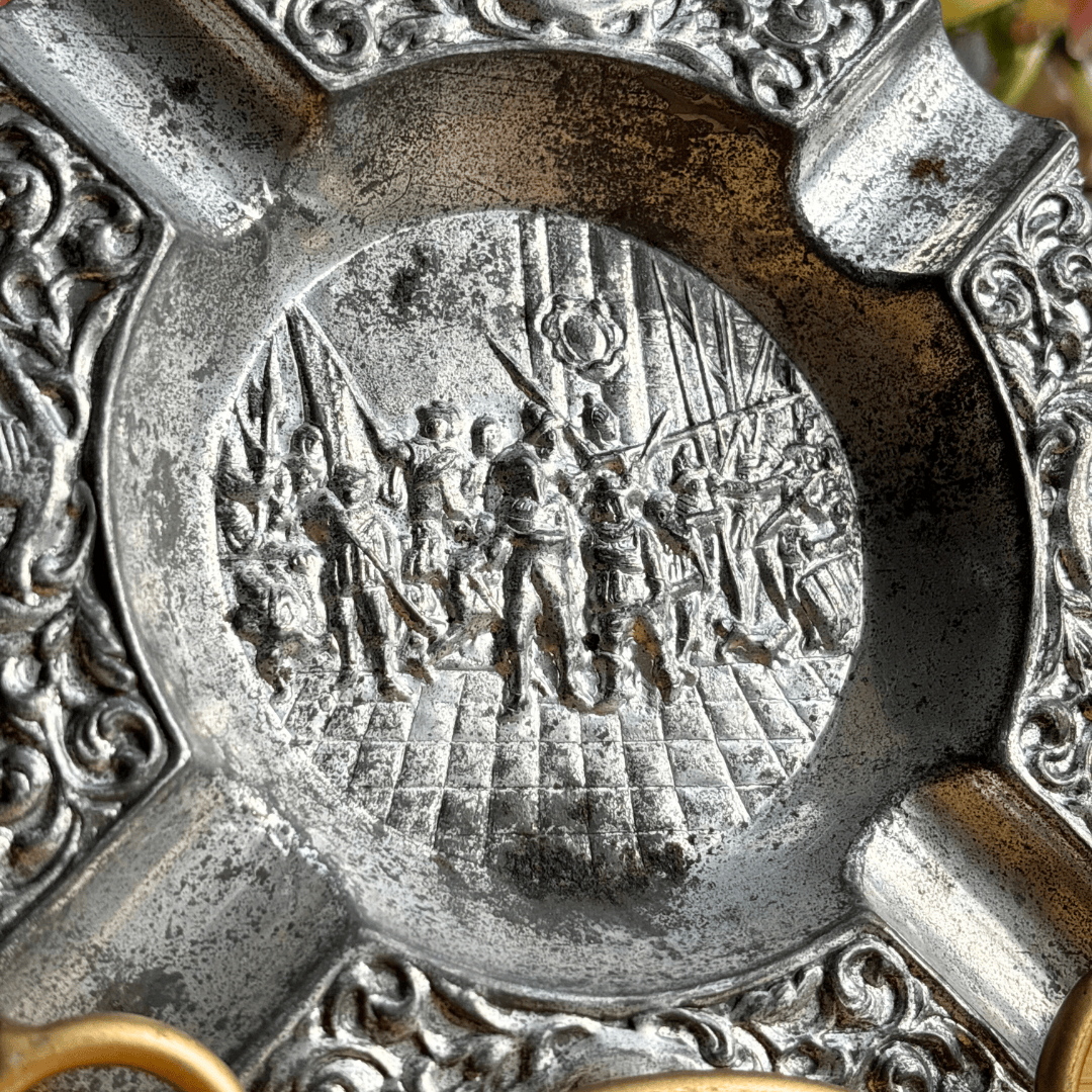 The Guide Crystals Vintage Silver Ashtray Holland Soldiers AVAILABLE 1/11!