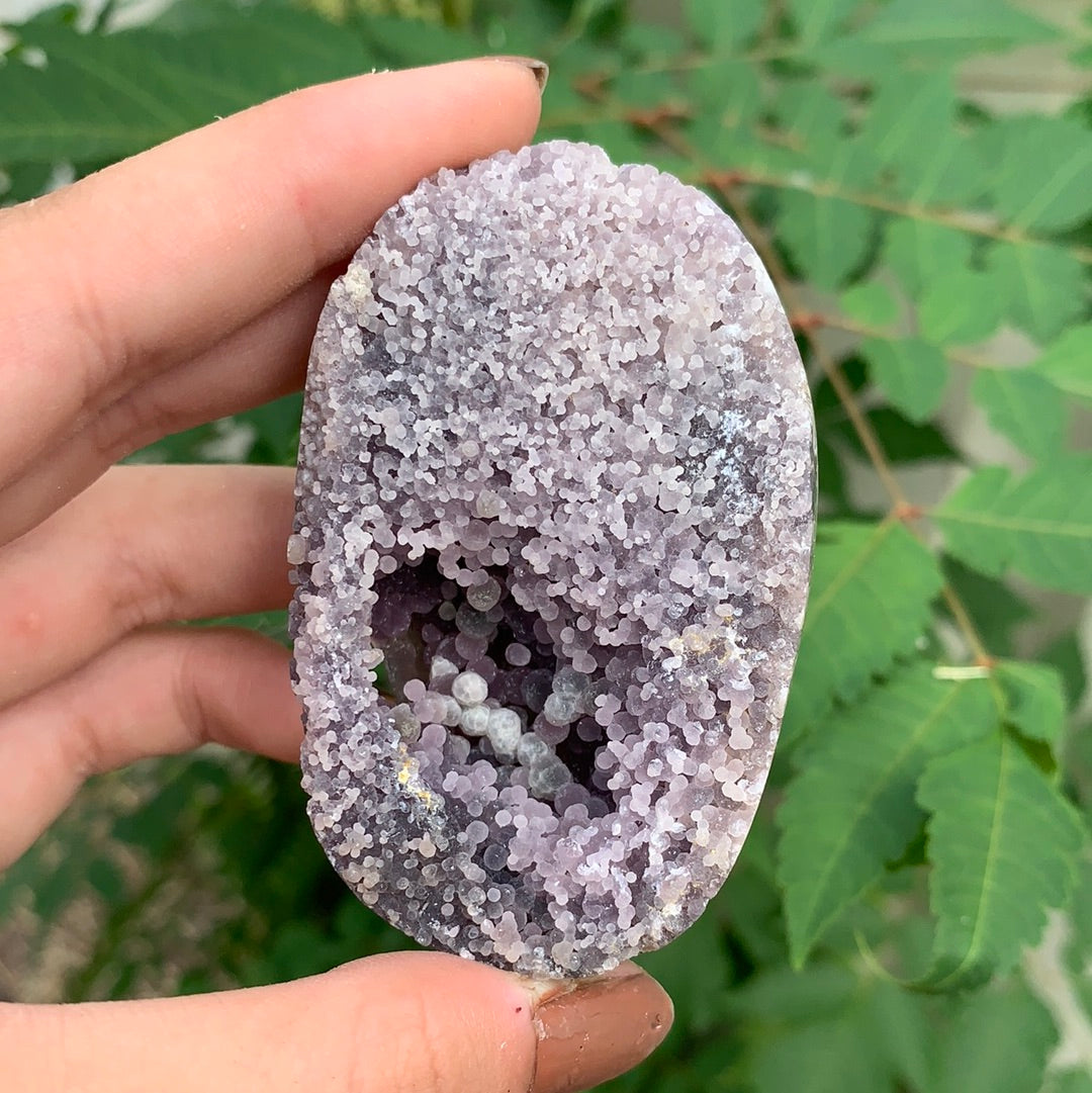 Grape Agate Semi Polished Medium Egg Indonesia