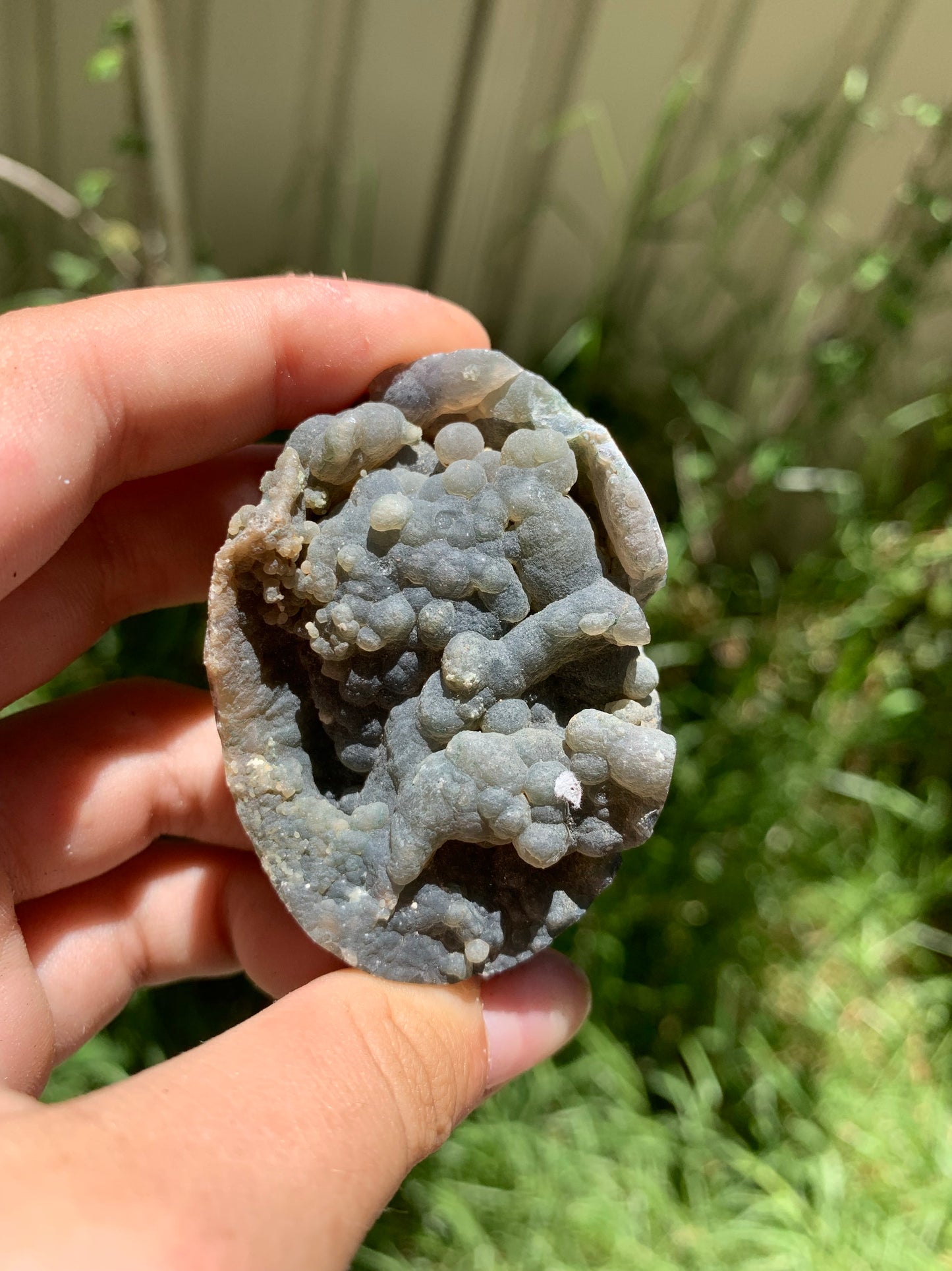 Grape Agate Semi Polished Medium Egg Indonesia