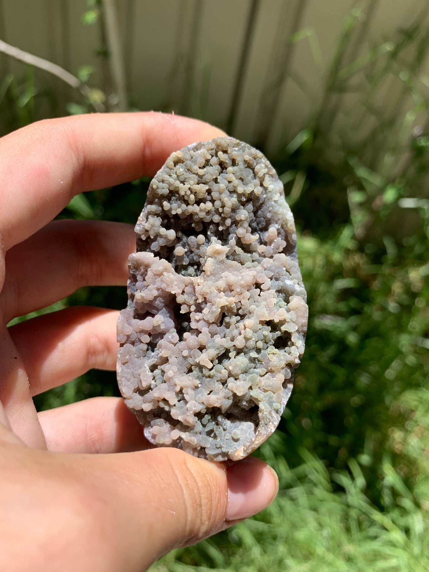 Grape Agate Semi Polished Medium Egg Indonesia